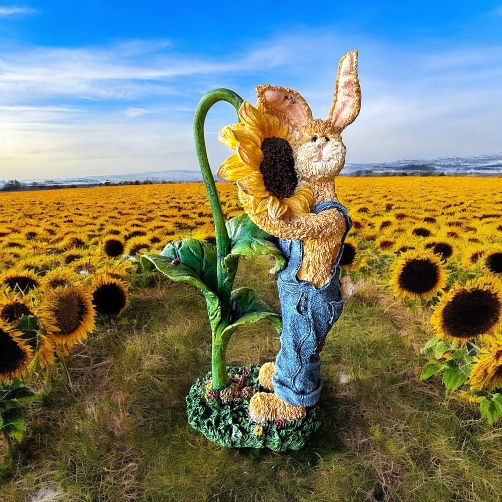 Boyds Bears Hopsalot Sunny Bunny Easter Figurine Limited Edition 2004